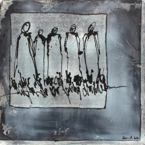 Punk.Blau von Karin Angerer, Malerei kaufen auf Singulart