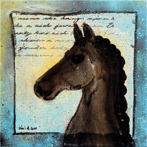 Ich bin Pferd von Karin Angerer, Malerei kaufen auf Singulart