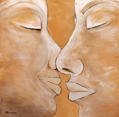 only a kiss de Karin Angerer, Pintura a la venta en Singulart