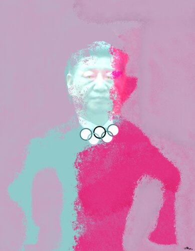 Xi Jinping by Jan Marek, Digital for Sale on Singulart