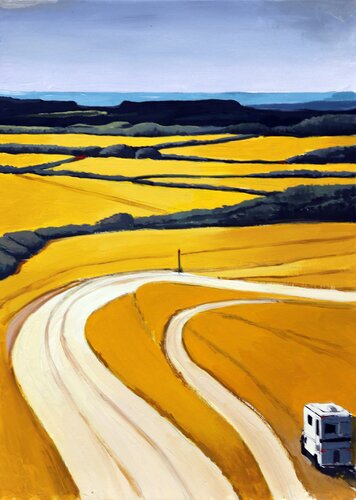 Road Through Gold by Ani Muradyan, Painting for Sale on Singulart