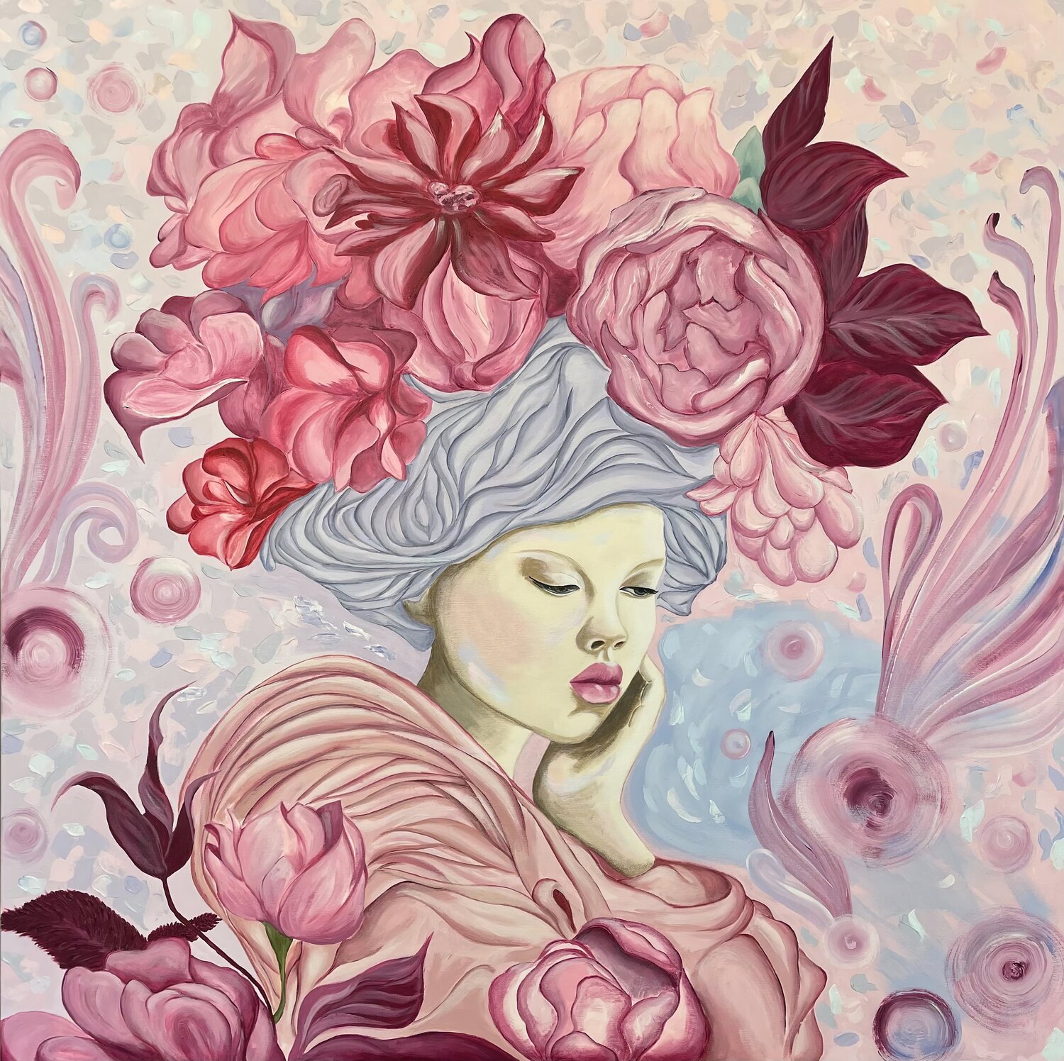 Young Dreamer Maryna Dobrova Origineel schilderij te koop