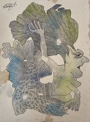 Mermaid by Alina Karmadanova, Painting for Sale on Singulart