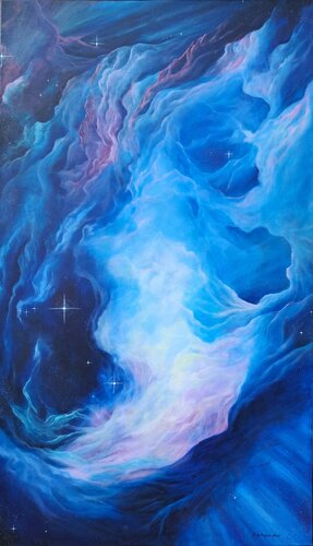 Połączenie ze wszechświatem von Marta Jastrzębska-Macko, Malerei kaufen auf Singulart