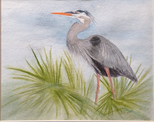 Marsh Heron von Paula Swenson, Malerei kaufen auf Singulart