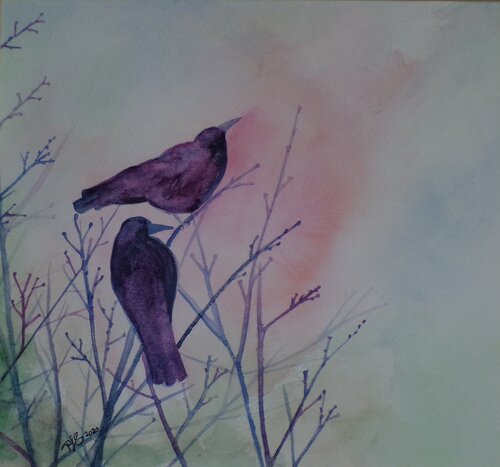 Spring Sentinels by Paula Swenson, 회화 for Sale on Singulart