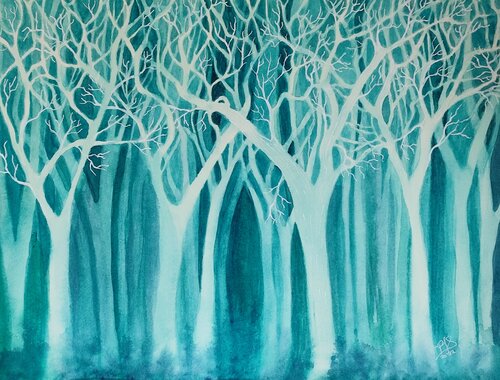 Ghost Forest IV de Paula Swenson, Pintura a la venta en Singulart