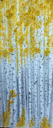 SIlver and Gold by Paula Swenson, 회화 for Sale on Singulart