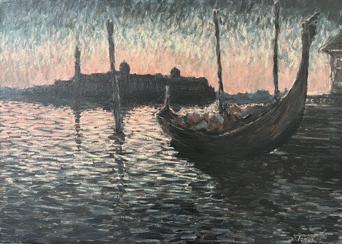 Evening in Venice by Tomas Gelazanskas, Painting for Sale on Singulart