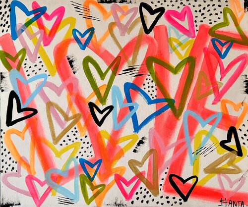 FEEL THE LOVE van Hanta Ramboa, Schilderij te koop op Singulart