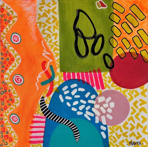 FEELING BLESSED van Hanta Ramboa, Schilderij te koop op Singulart