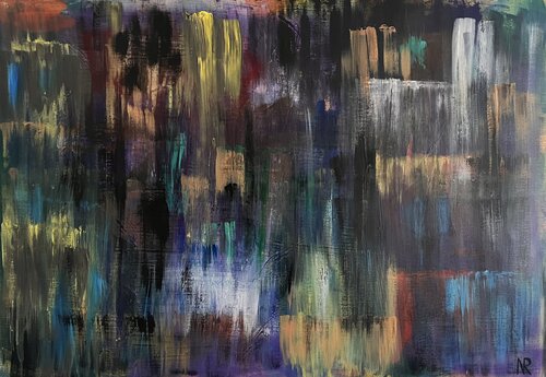 Sieben in einer Fantasie (Johannes Brahms: 7 Fantasien op. 116) van Nicole Rudi, Schilderij te koop op Singulart