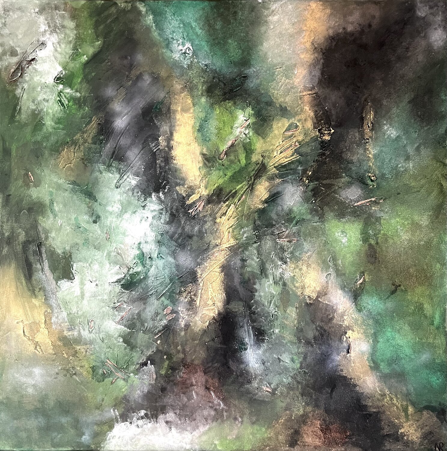 Sonata tragica (Franz Schubert: Sonate a-Moll D 784) Nicole Rudi Peinture originale à vendre