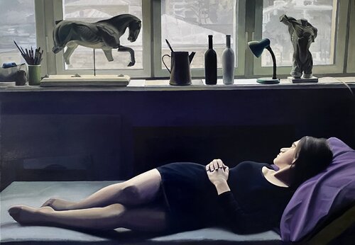 Contemplation van Ara Aleksanyan, Schilderij te koop op Singulart