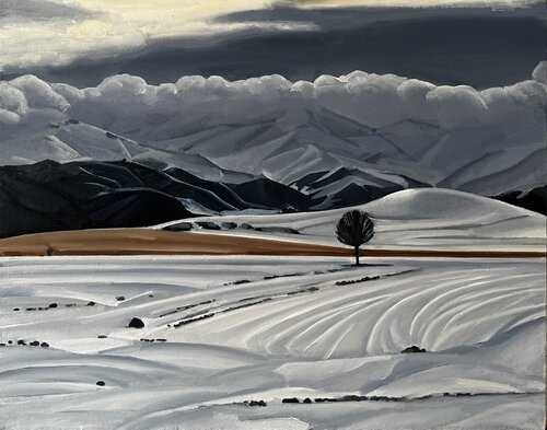 Winter Syunik van Ara Aleksanyan, Schilderij te koop op Singulart