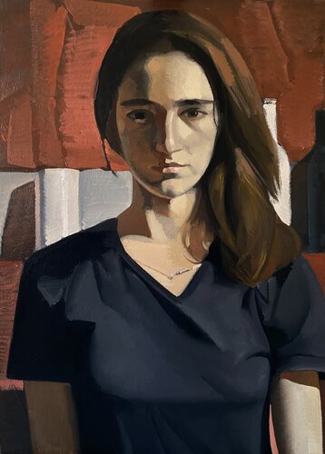 Portrait of a girl van Ara Aleksanyan, Schilderij te koop op Singulart