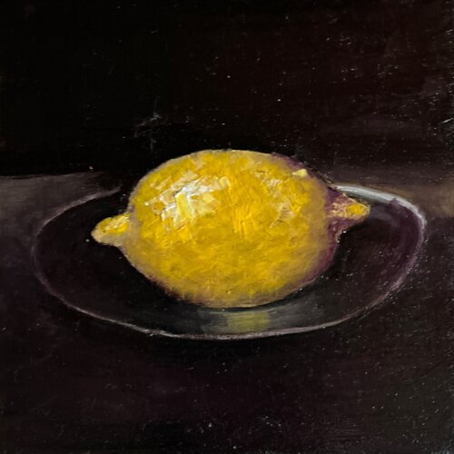 #307 Zitrone by Wibke Brode, Painting for Sale on Singulart