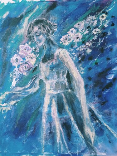 Blues par ipek Temel, Œuvre sur papier en vente sur Singulart
