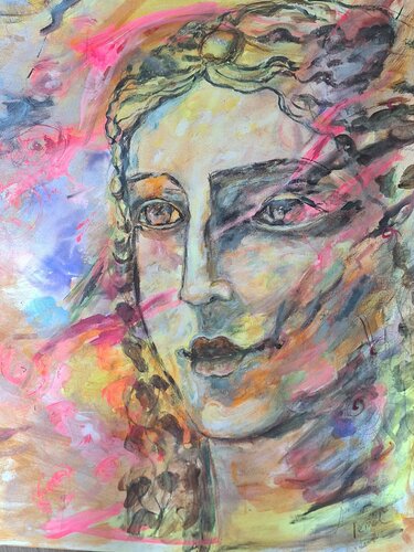 The Color of a woman di ipek Temel, Pittura in vendita su Singulart