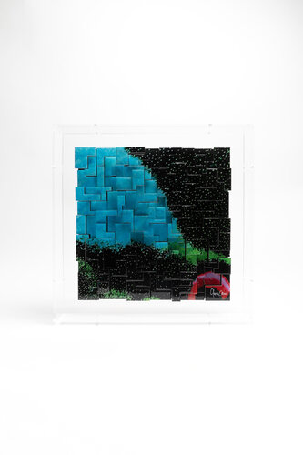 Fascination - Papilio karna van Yann Crenn, Schilderij te koop op Singulart