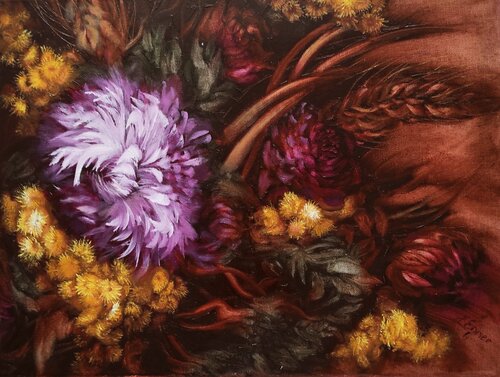 Magic of the fading beauty de Larissa Egner, Pintura a la venta en Singulart