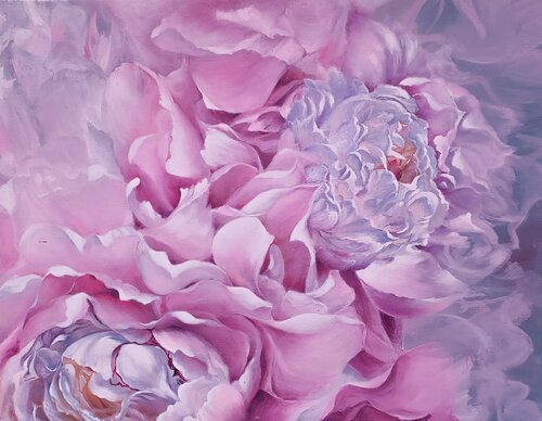 Peony passion de Larissa Egner, Pintura a la venta en Singulart