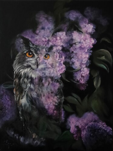 Lilac Escape van Larissa Egner, Schilderij te koop op Singulart