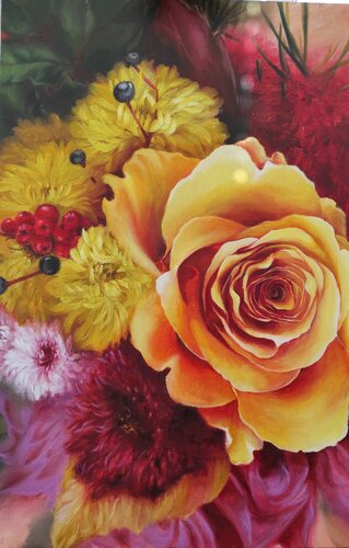 Floral Radiance de Larissa Egner, Pintura a la venta en Singulart