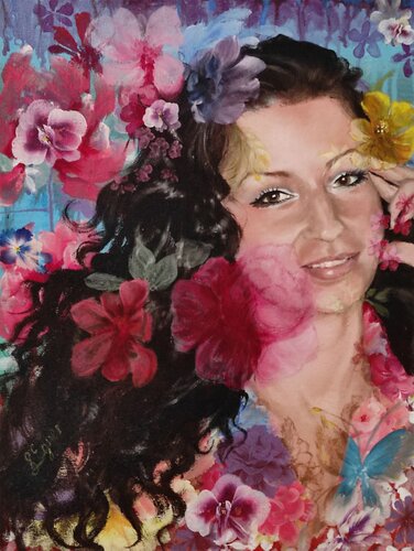 Serenity Garden de Larissa Egner, Pintura a la venta en Singulart