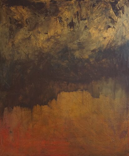 Golden Mesa and Brown Sky van MARCELLO PETRACCHI, Schilderij te koop op Singulart