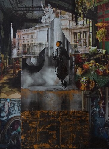 UNA DIVERSA DIMENSIONE DI SPAZIO de MARCELLO PETRACCHI, Obra en papel a la venta en Singulart