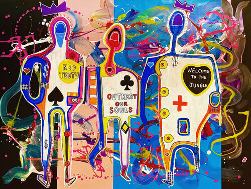 Outkasts van Vincenz Artworks, Schilderij te koop op Singulart