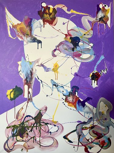Whirlwind Portrait von Vincenz Artworks, Malerei kaufen auf Singulart