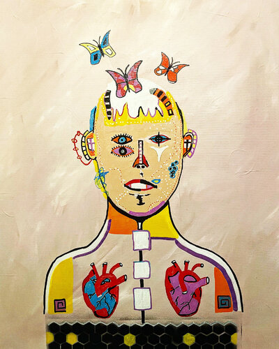 2 Hearts von Vincenz Artworks, Malerei kaufen auf Singulart