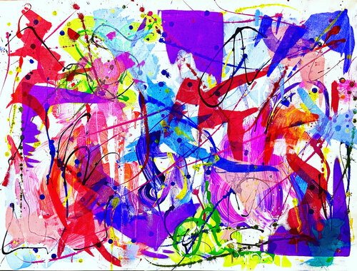 An Inspiration Of Color van Vincenz Artworks, Schilderij te koop op Singulart