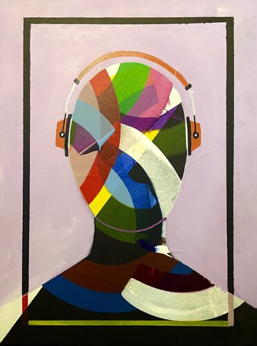 Tuning Out van Vincenz Artworks, Schilderij te koop op Singulart