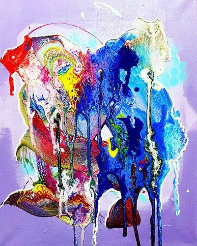 Purple Sherbet van Vincenz Artworks, Schilderij te koop op Singulart
