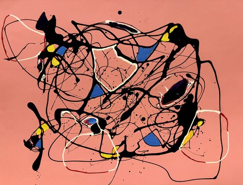 Most Definitely Pink van Vincenz Artworks, Schilderij te koop op Singulart