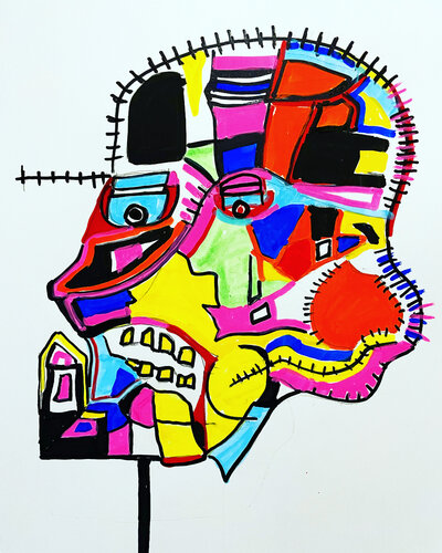 Skull par Vincenz Artworks, Dessin en vente sur Singulart
