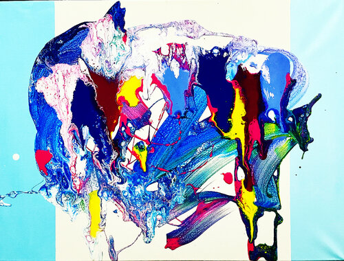 Tropical Sherbet van Vincenz Artworks, Schilderij te koop op Singulart