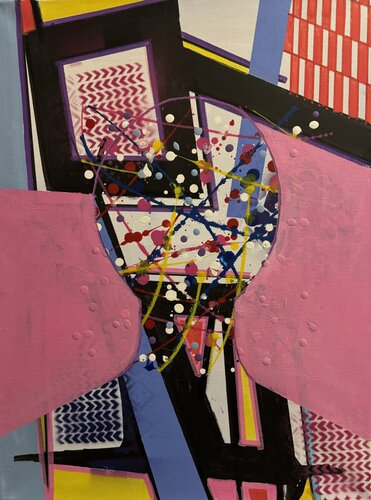 Lollipop Silhouette by Vincenz Artworks, Painting for Sale on Singulart