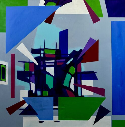 Geometric Vision van Vincenz Artworks, Schilderij te koop op Singulart