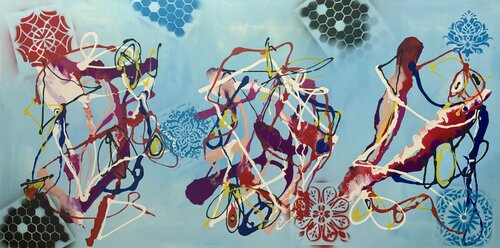 Wild Drip Assembly van Vincenz Artworks, Schilderij te koop op Singulart