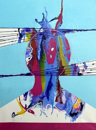 Caught In A Wire van Vincenz Artworks, Schilderij te koop op Singulart