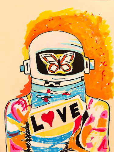 Astro Love di Vincenz Artworks, Disegno in vendita su Singulart