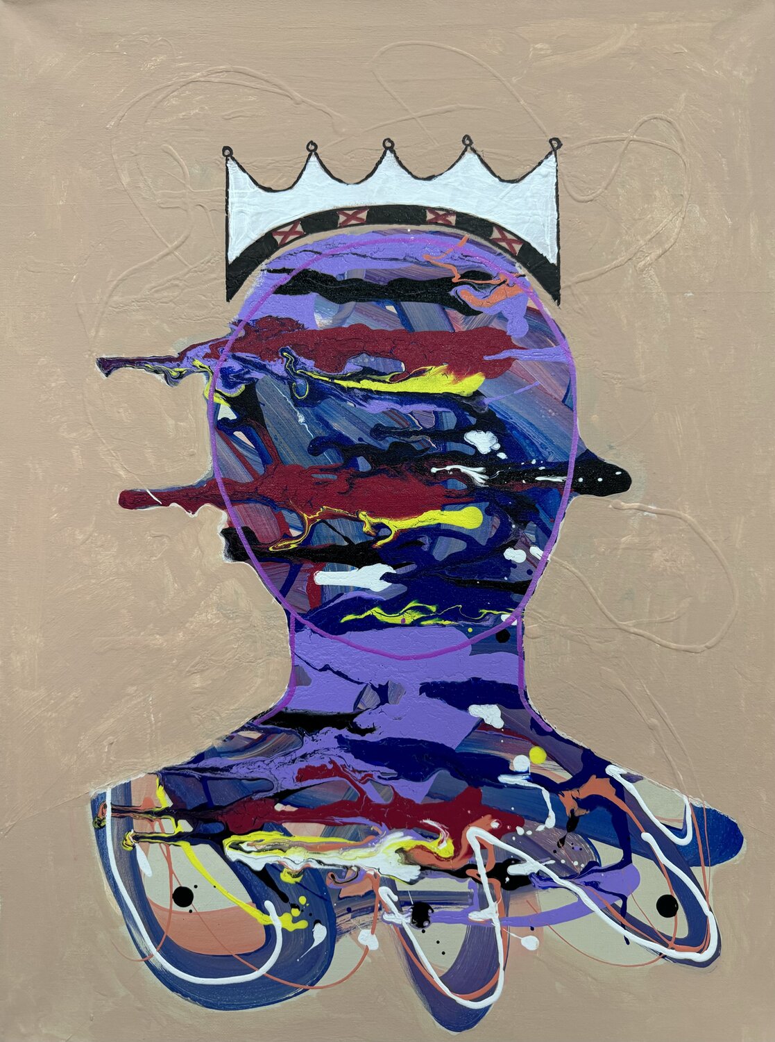 Purple Splatter Shock Vincenz Artworks