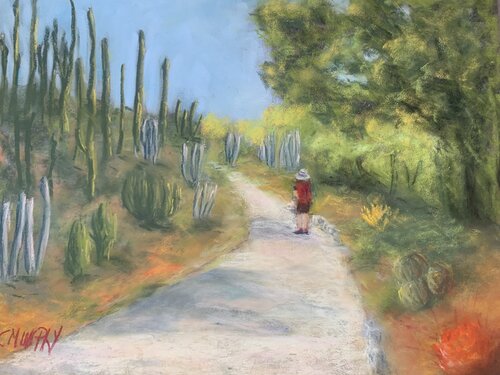 Huntington Gardens California by Carol Murphy, Painting for Sale on Singulart
