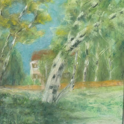 Trees by the Stream by Carol Murphy, Painting for Sale on Singulart