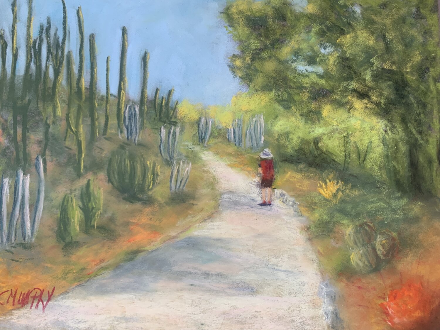 Huntington Gardens California Carol Murphy Original painting for sale