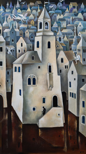 City of Angels di Elena Kochetkova, Pittura in vendita su Singulart